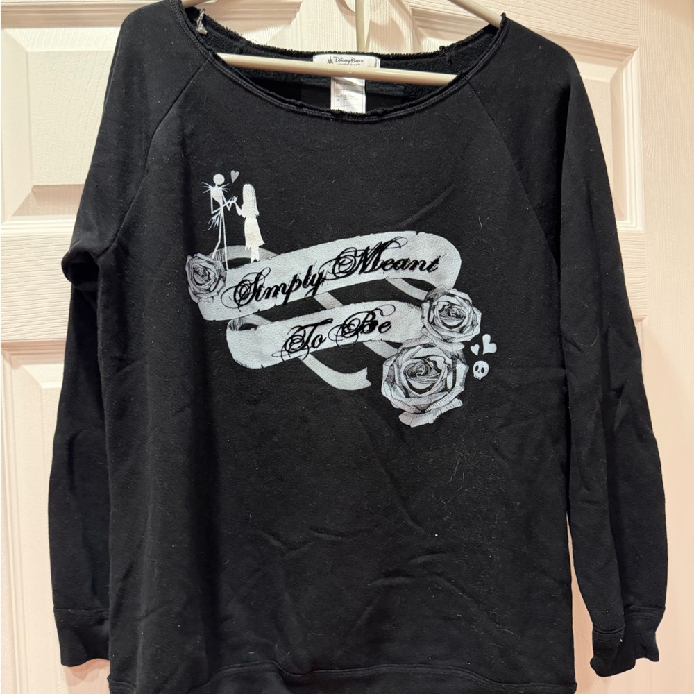 Disney Jack & Sally Sweatshirt large EUC